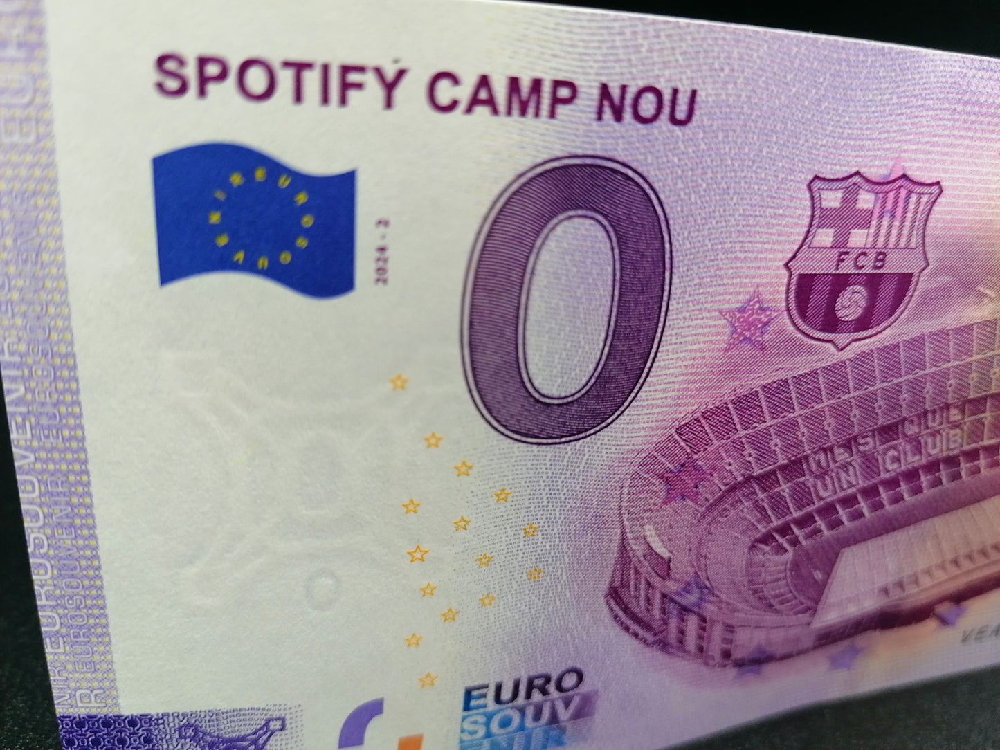 Billete Euro Souvenir - SPOTIFY CAMP NOU 2024.2
