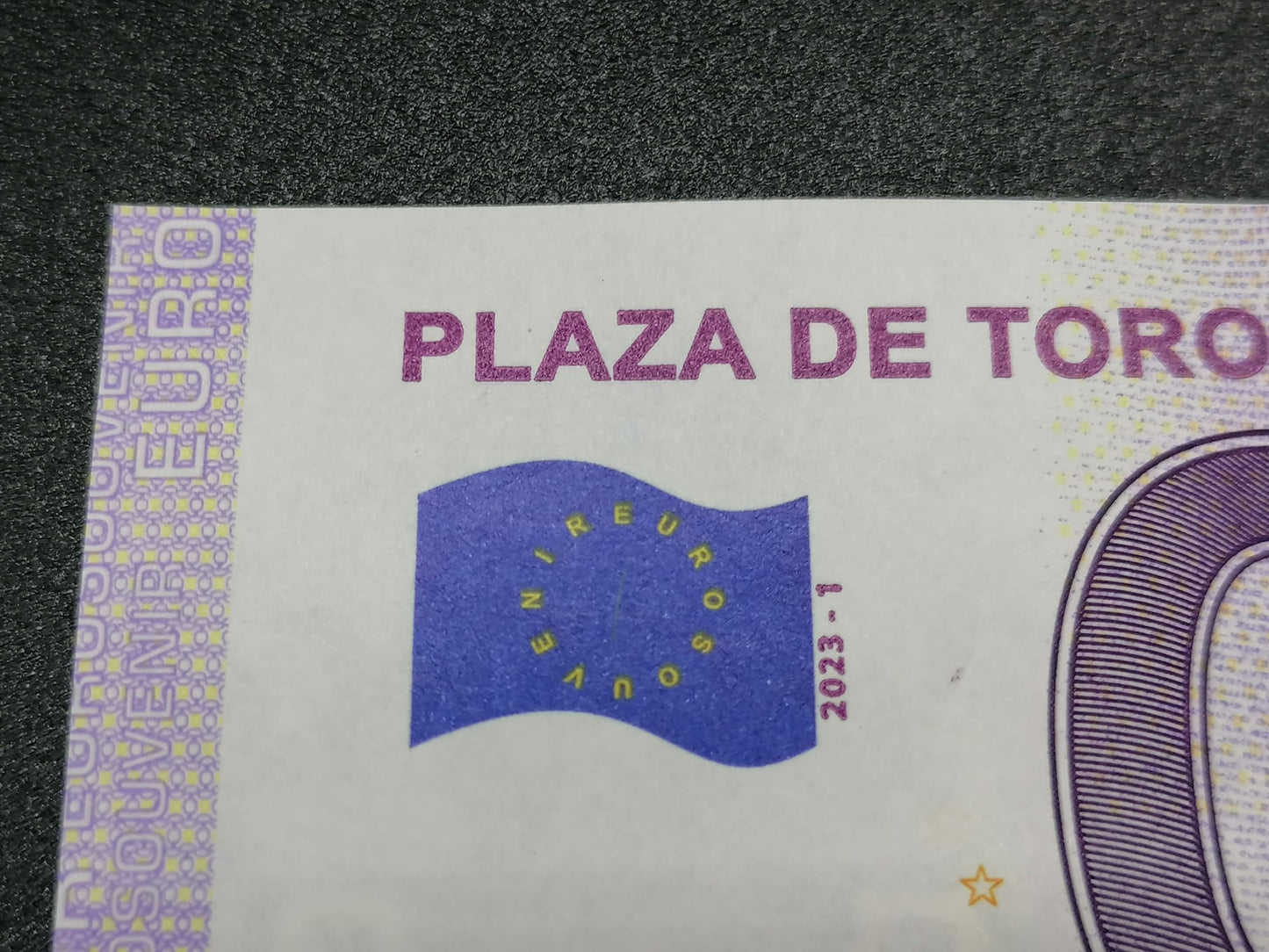 Billete Euro Souvenir - PLAZA DE TOROS DE LAS VENTAS 2023