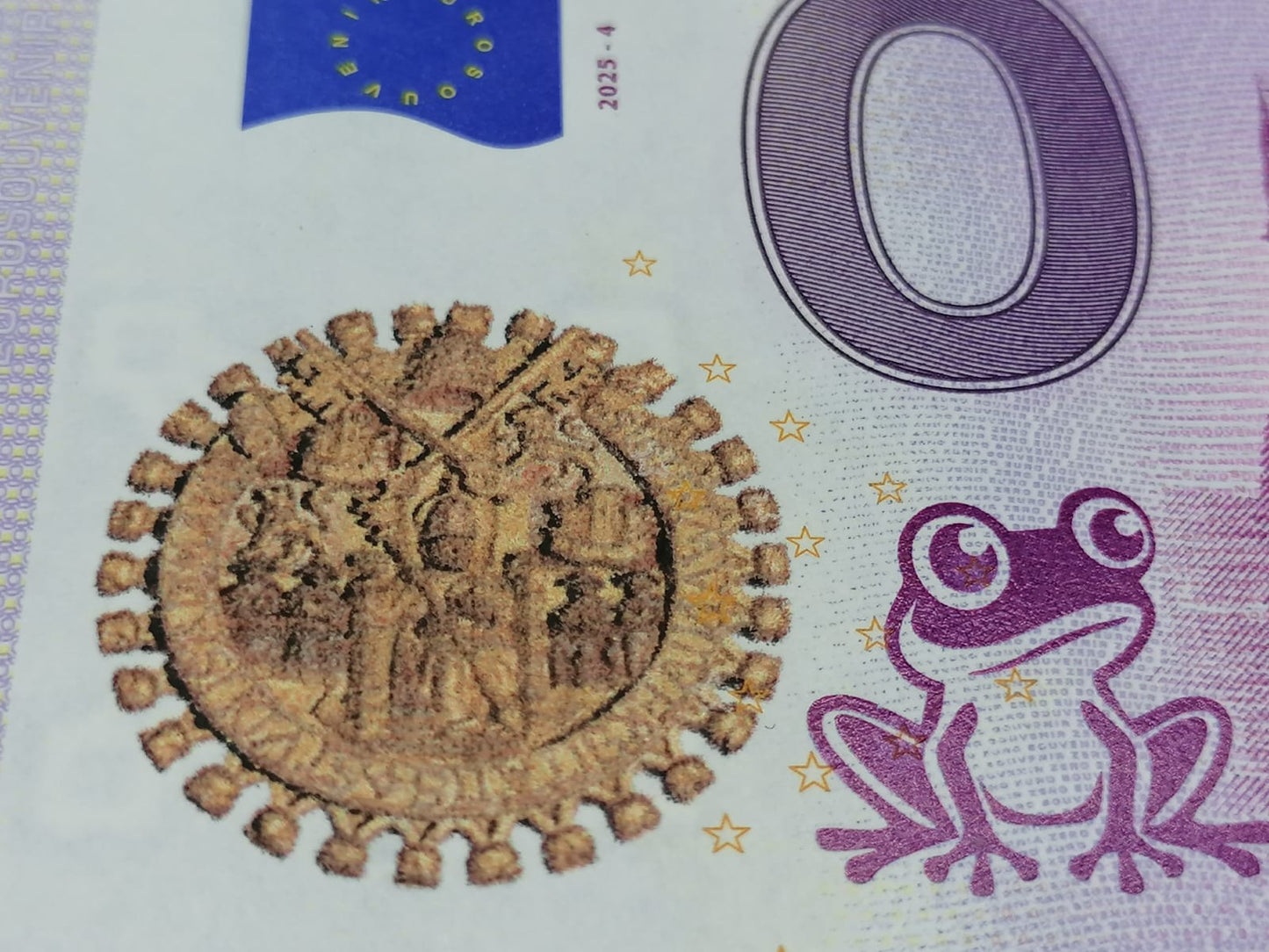 Billete Euro Souvenir - SALAMANCA CIUDAD DE CULTURA sellado 2025