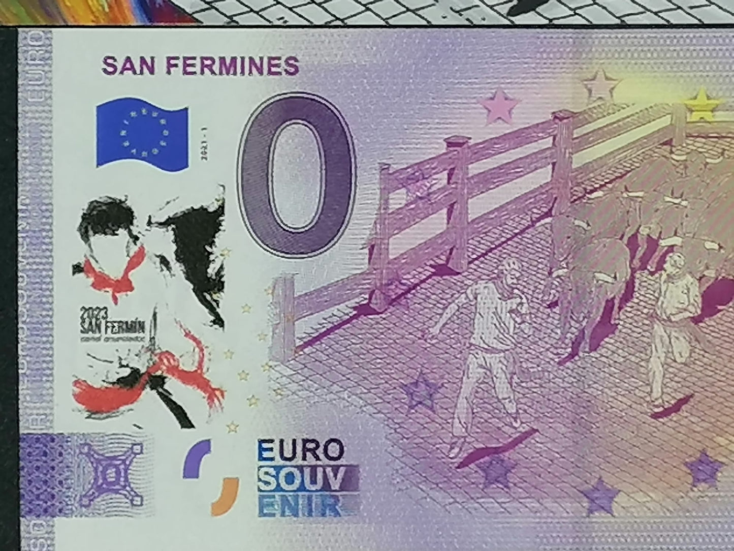 Edición 2021-1 San Fermines en Díptico sellado cartel san fermin 2023