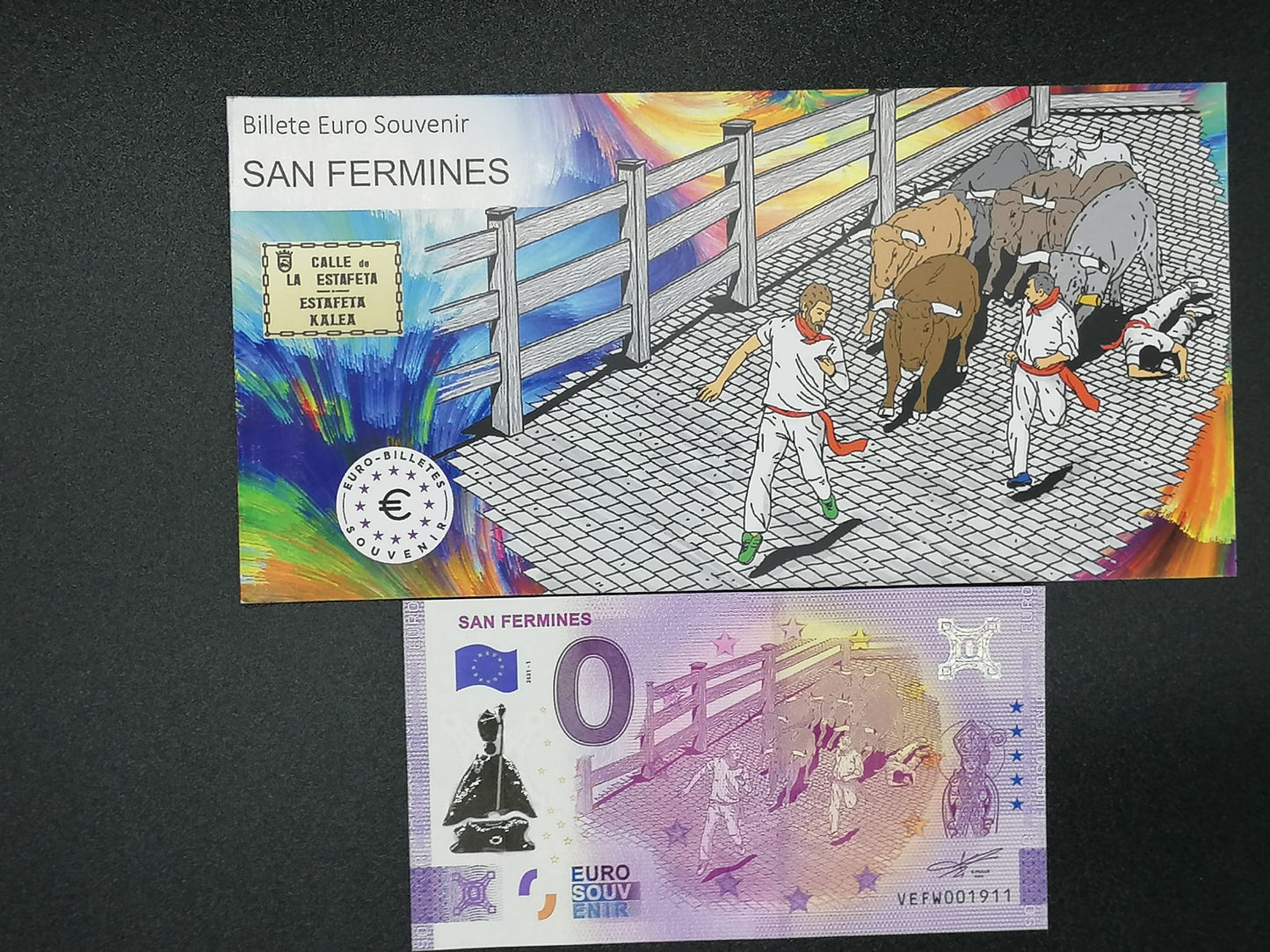 Edición 2021-1 San Fermines en Díptico sellado relieve 1