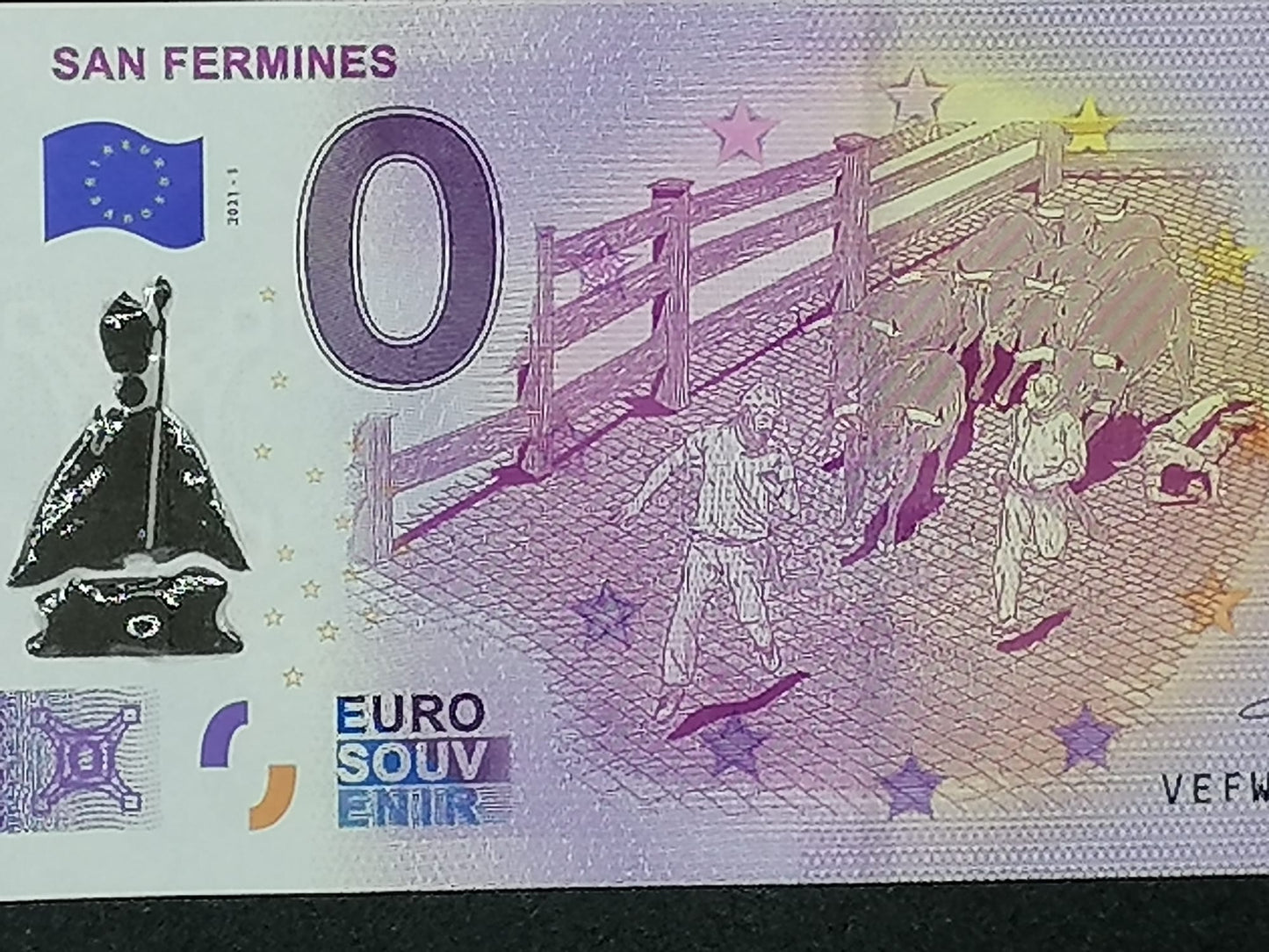 Edición 2021-1 San Fermines en Díptico sellado relieve 1