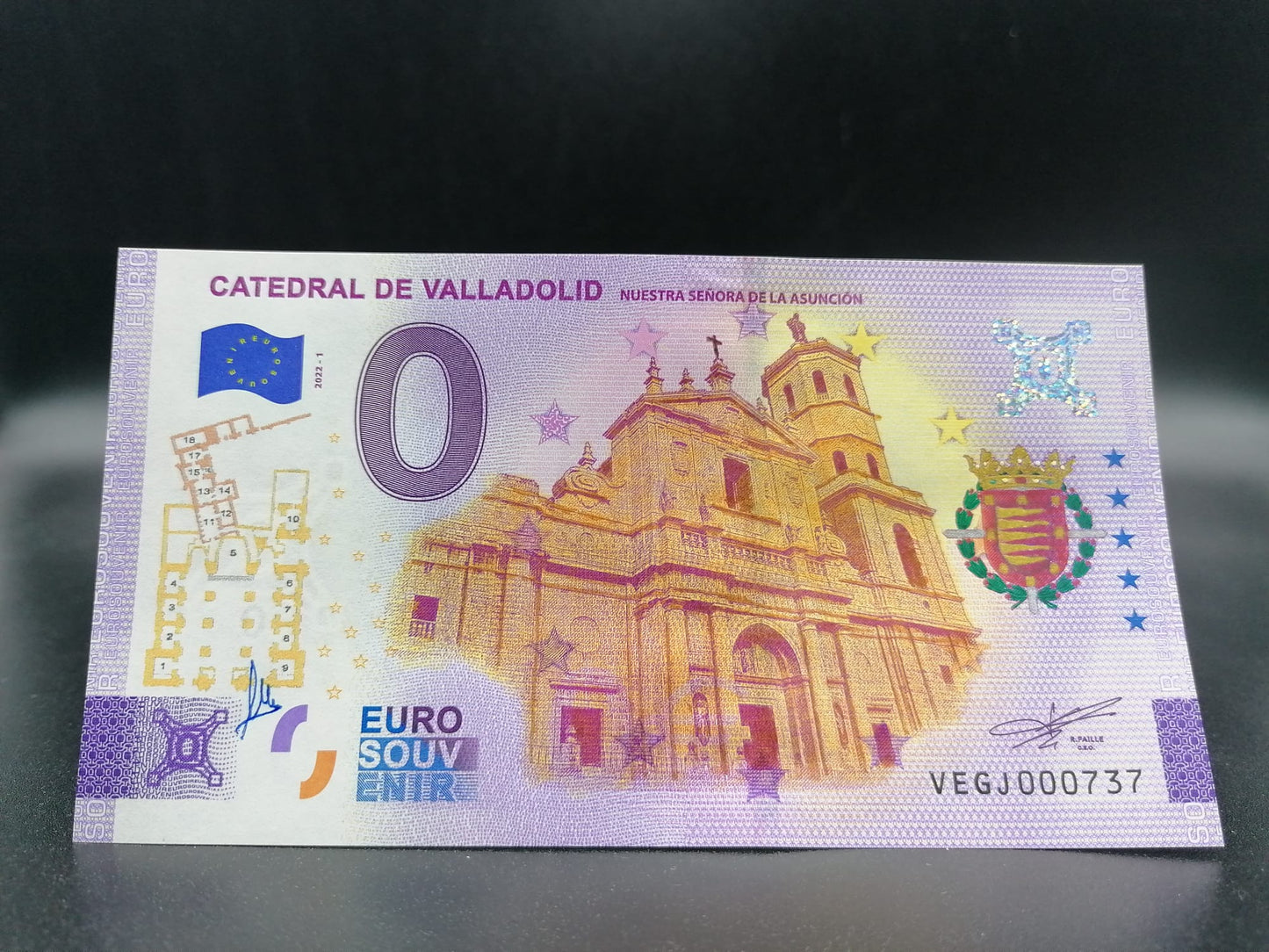 Edición 2022 PACK CATEDRAL DE VALLADOLID 4 billetes, 1 pintado a mano