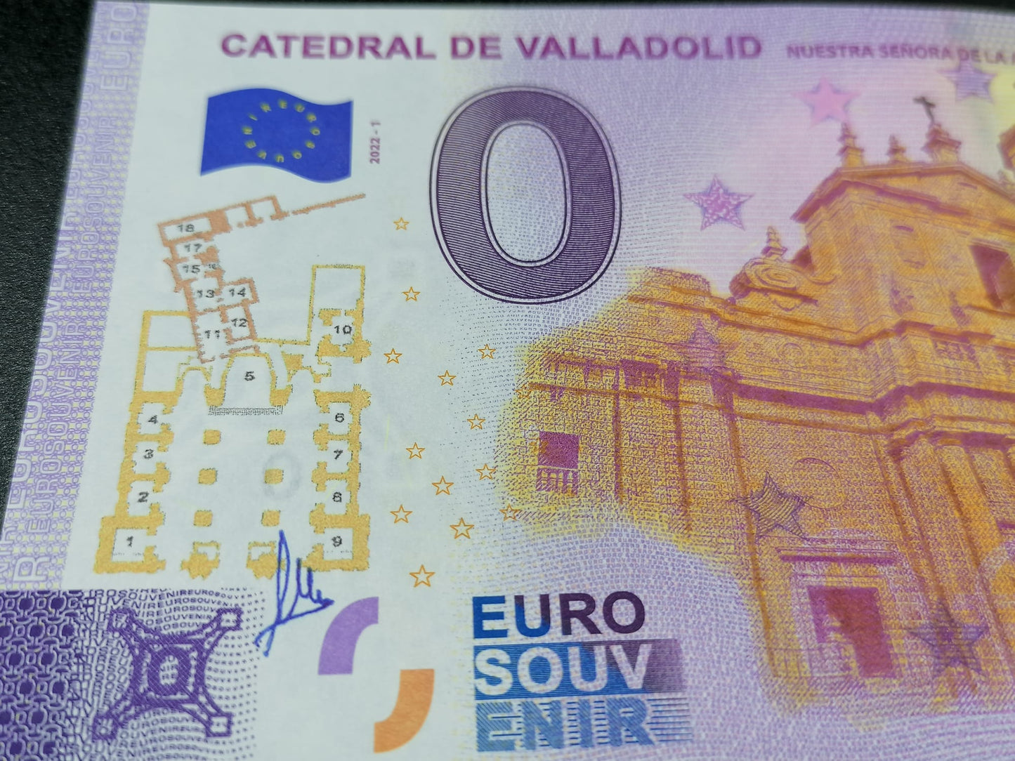 Edición 2022 PACK CATEDRAL DE VALLADOLID 4 billetes, 1 pintado a mano