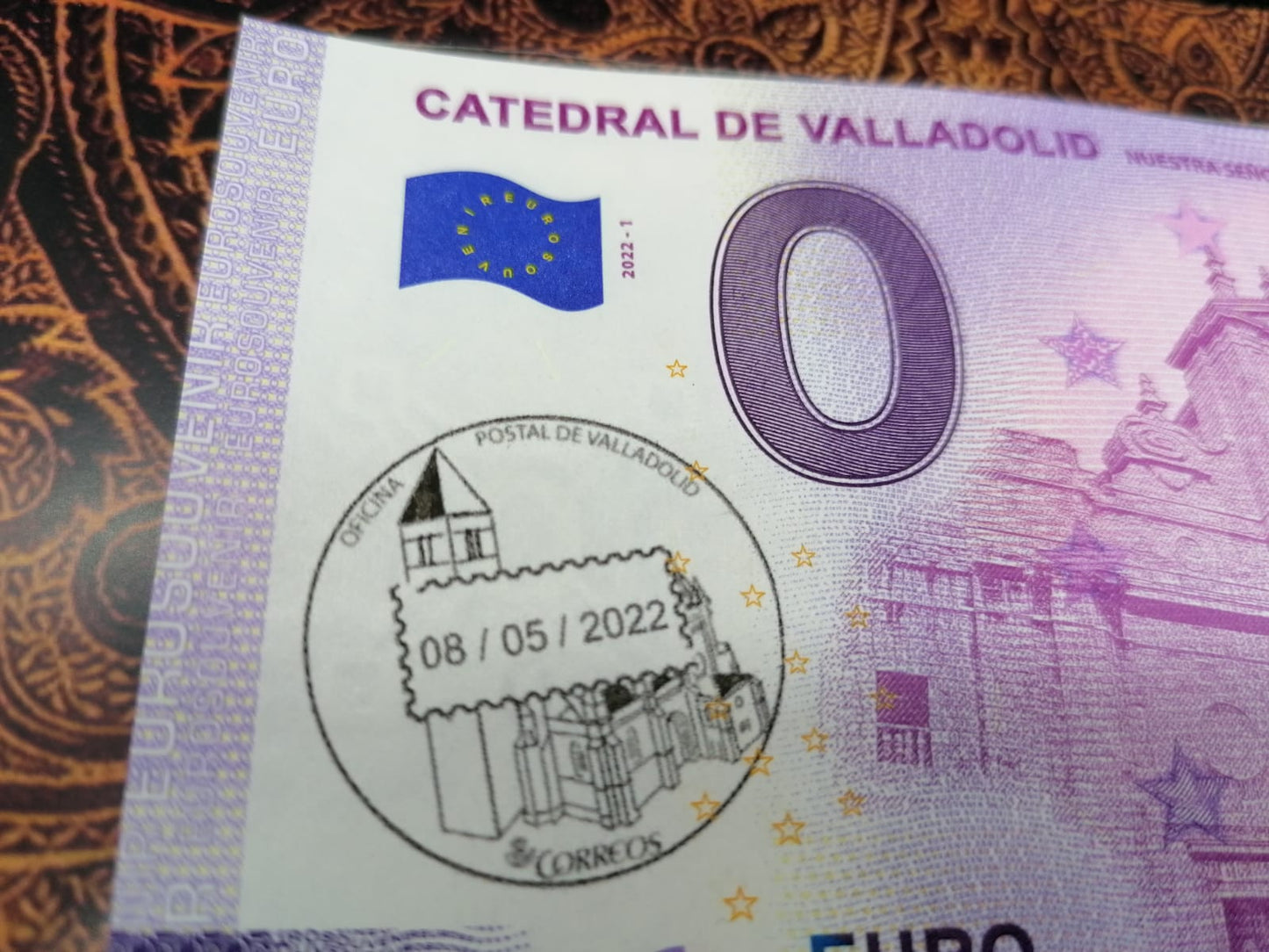 Edición 2022 CATEDRAL DE VALLADOLID sellado fecha edición correos