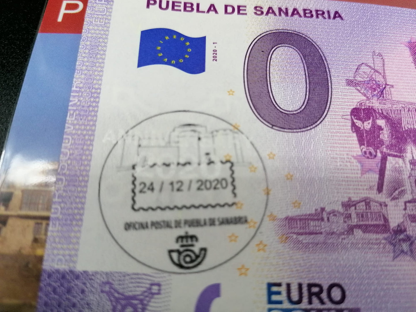Edición 2020 Souvenir Puebla de Sanabria, con sello oficina postal