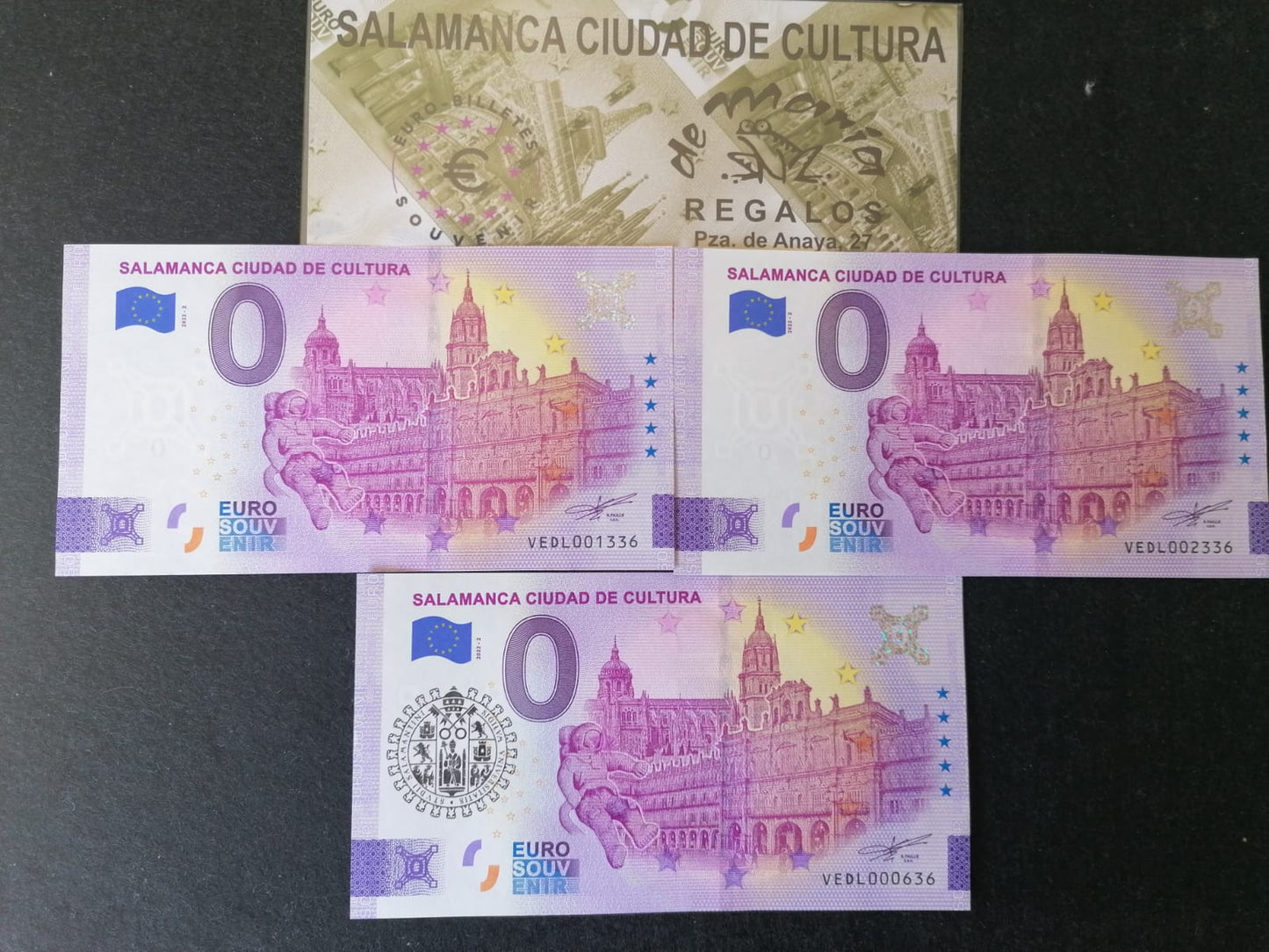 Edición collectors 2022- Salamanca Ciudad de Cultura 2 normal,1sellado, misma terminación