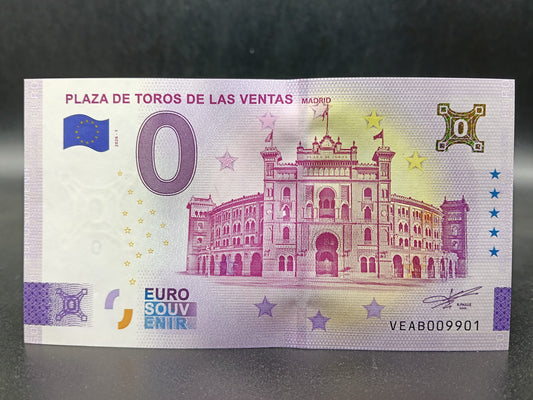 Edición 2026 Billete Euro Souvenir - PLAZA DE TOROS DE LAS VENTAS versión ORO