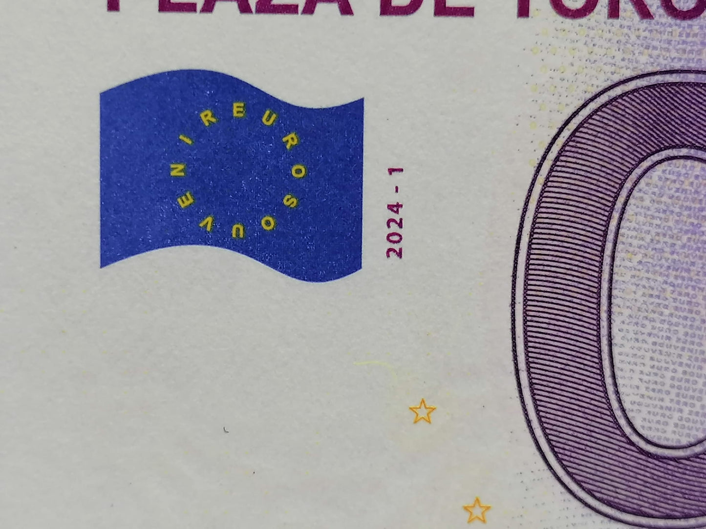 Billete Euro Souvenir - PLAZA DE TOROS DE LAS VENTAS 2024
