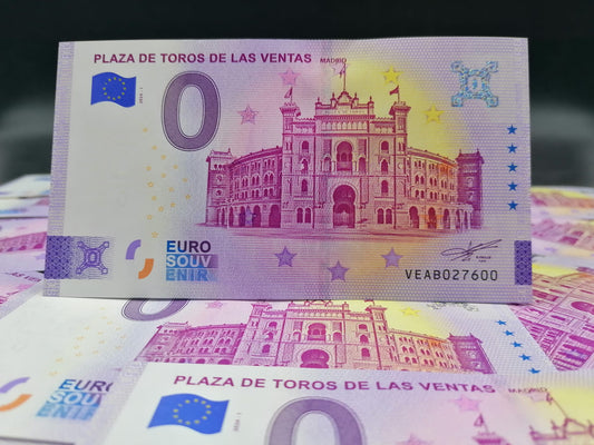 Billete Euro Souvenir - PLAZA DE TOROS DE LAS VENTAS 2024