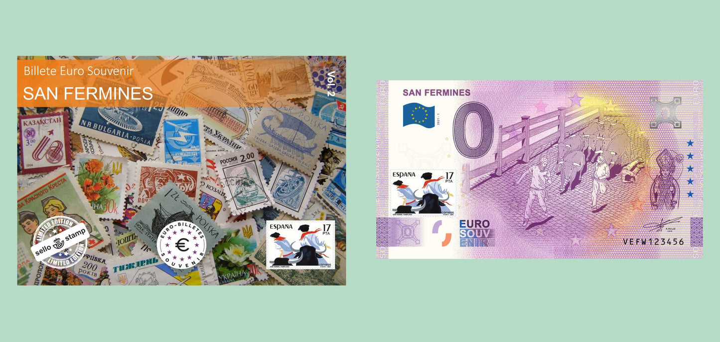 Collector's pack serie Sellos Momentos España, 6 billetes