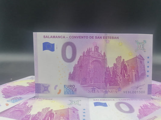 Billete Euro Souvenir - SALAMANCA CONVENTO SAN ESTEBÁN version normal 2025