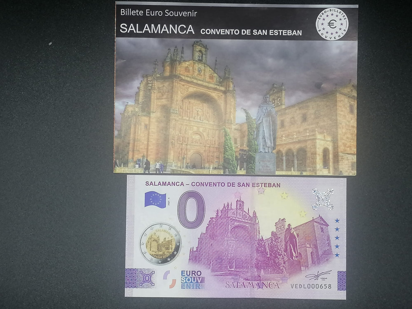 Billete Euro Souvenir - SALAMANCA CONVENTO SAN ESTEBÁN SELLADO 2025