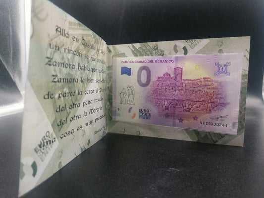 Billete Euro Souvenir - Zamora Ciudad del Románico con sello procesión 2018