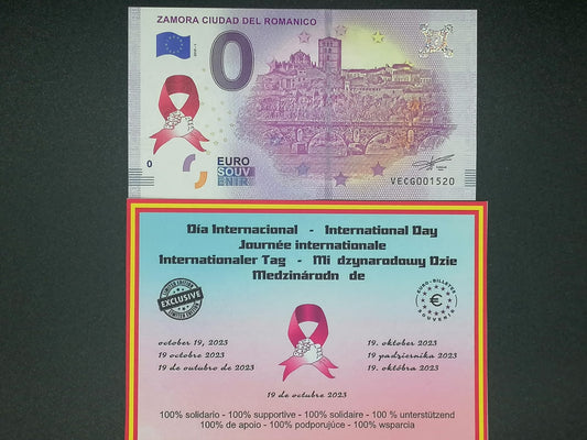Edición 2023 Día Internacional del cancer Zamora Ciudad del Románico con sello