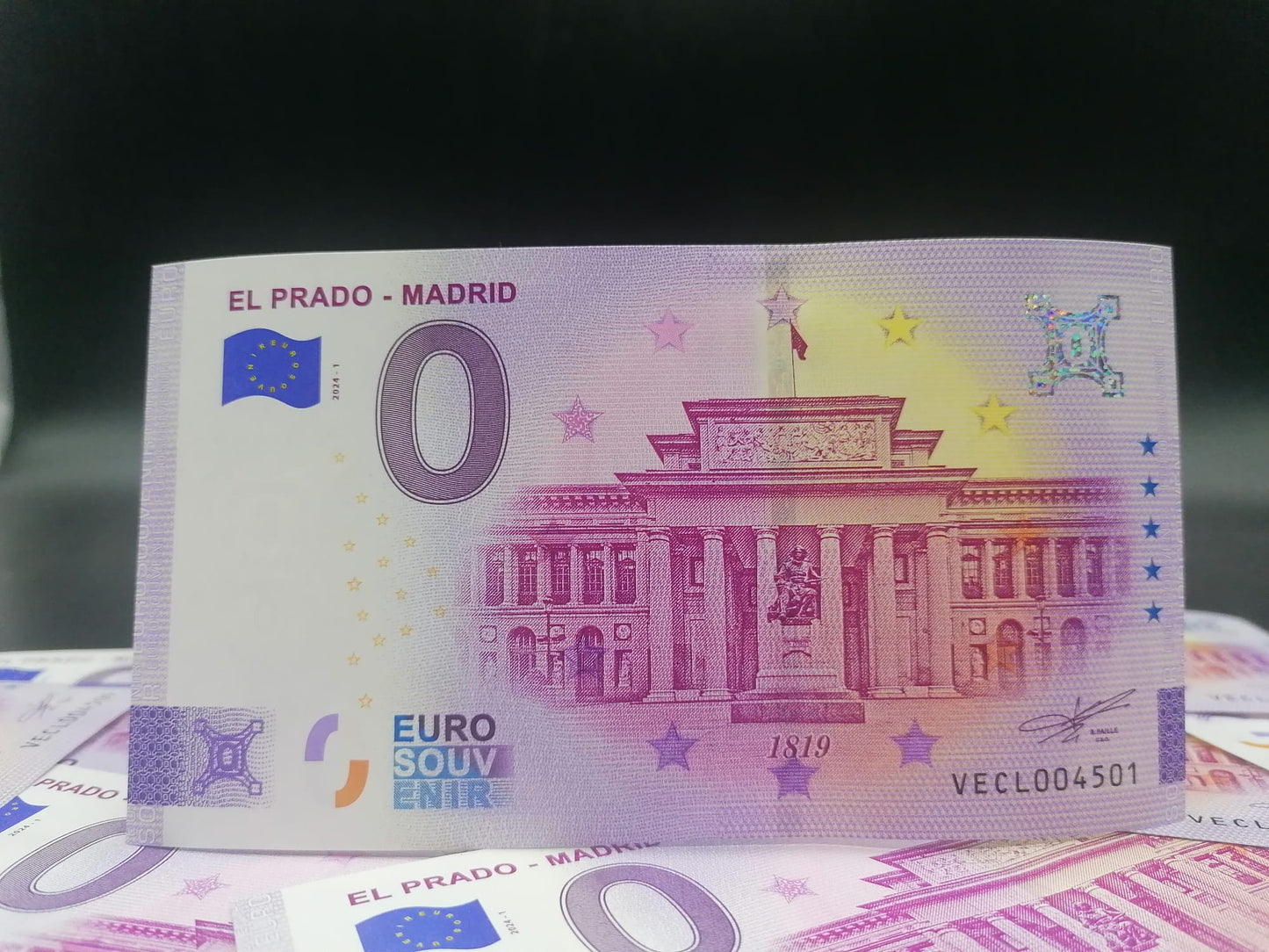 Billete Euro Souvenir EL PRADO-MADRID 2024