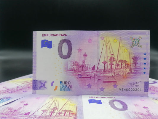 Billete Euro Souvenir EMPURIABRAVA 2024