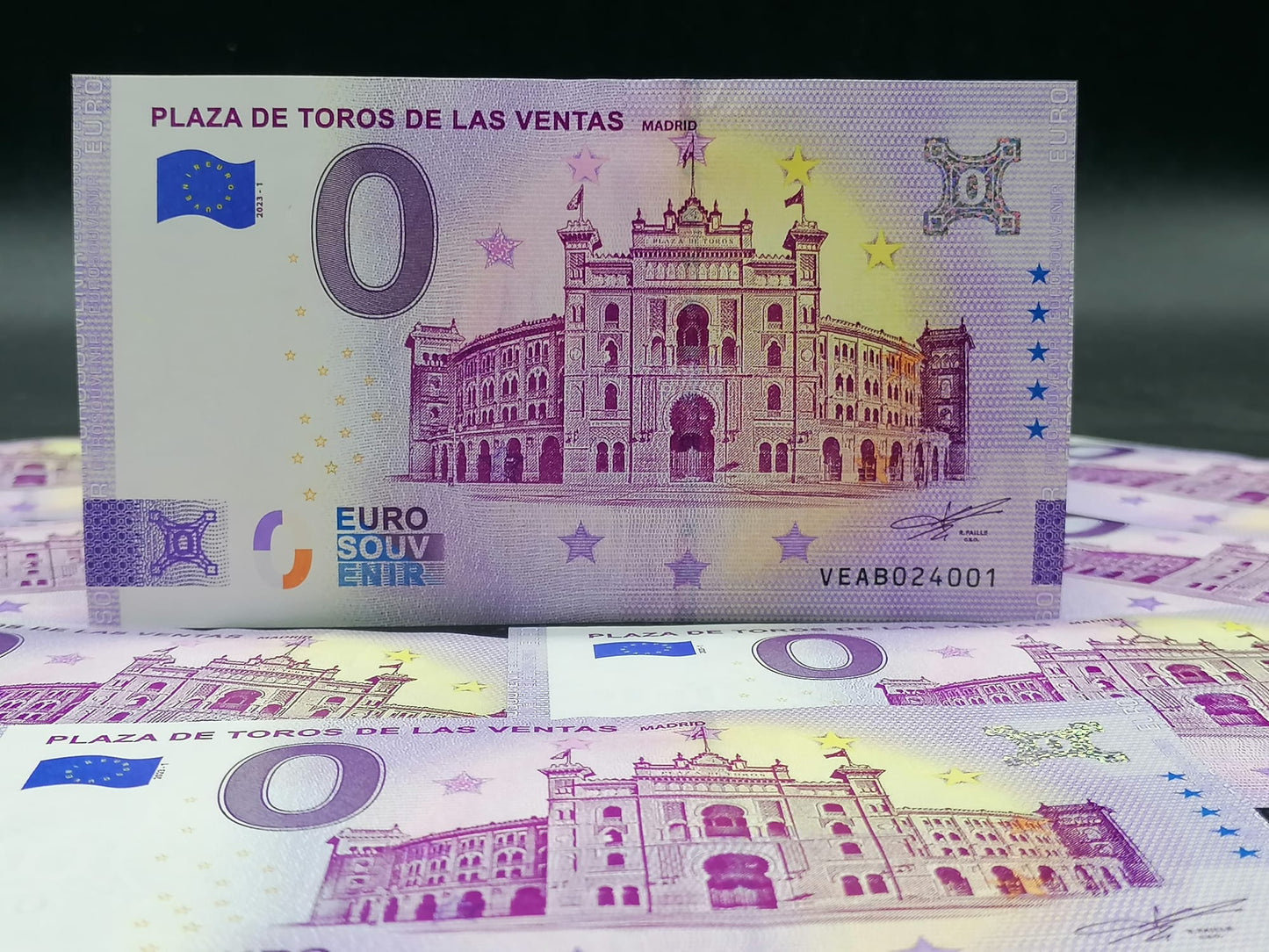 Billete Euro Souvenir - PLAZA DE TOROS DE LAS VENTAS 2023