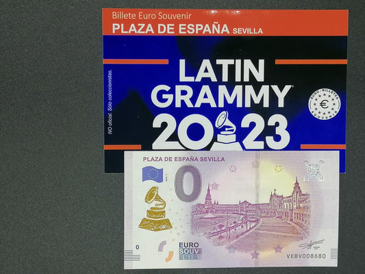 Edición 2019-1 Plaza de España Sevilla sello relieve latin grammy