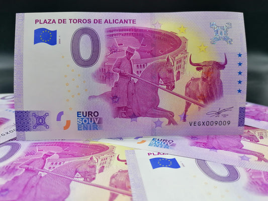 Billete Euro Souvenir Plaza de Toros de Alicante 2024