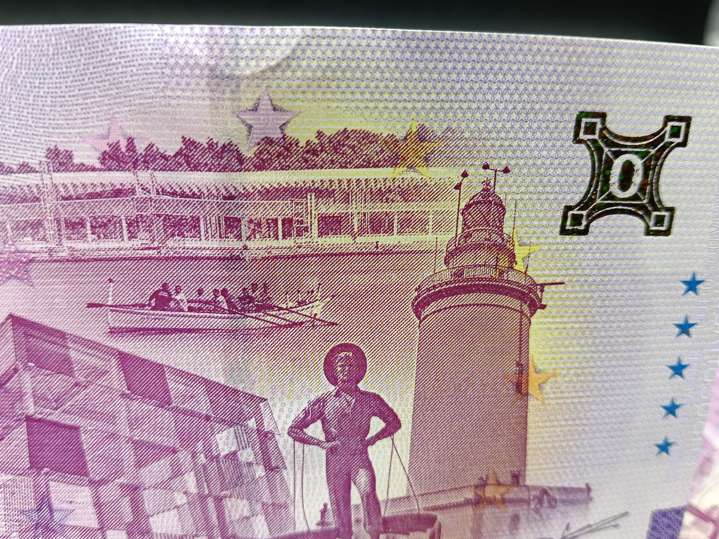 Billete Euro Souvenir PUERTO DE MÁLAGA 2026 oro