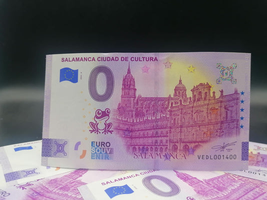 Billete Euro Souvenir - SALAMANCA CIUDAD DE CULTURA  vesion normal y anniversary 2025