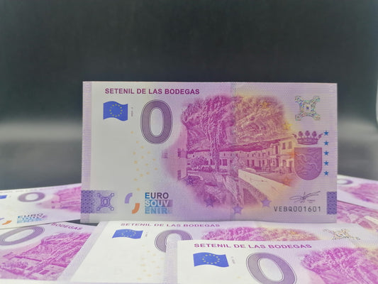 Billete Euro Souvenir Setenil de las Bodegas 2025