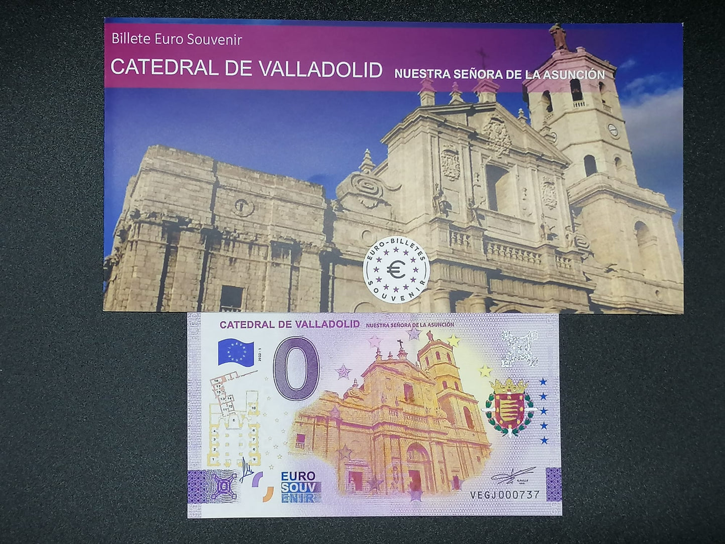 Edición 2022 PACK CATEDRAL DE VALLADOLID 4 billetes, 1 pintado a mano