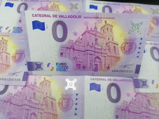 Billete Euro Souvenir - CATEDRAL DE VALLADOLID ANNIVERSARY 2022