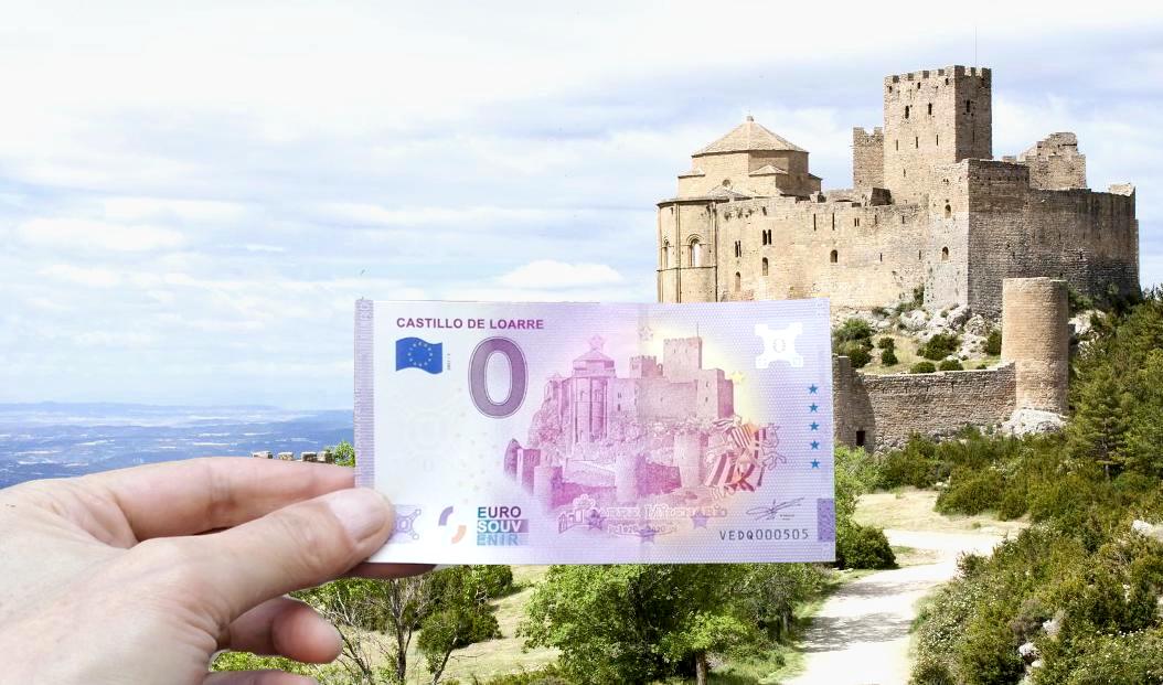 Billete Euro Souvenir - CASTILLO DE LOARRE 2021