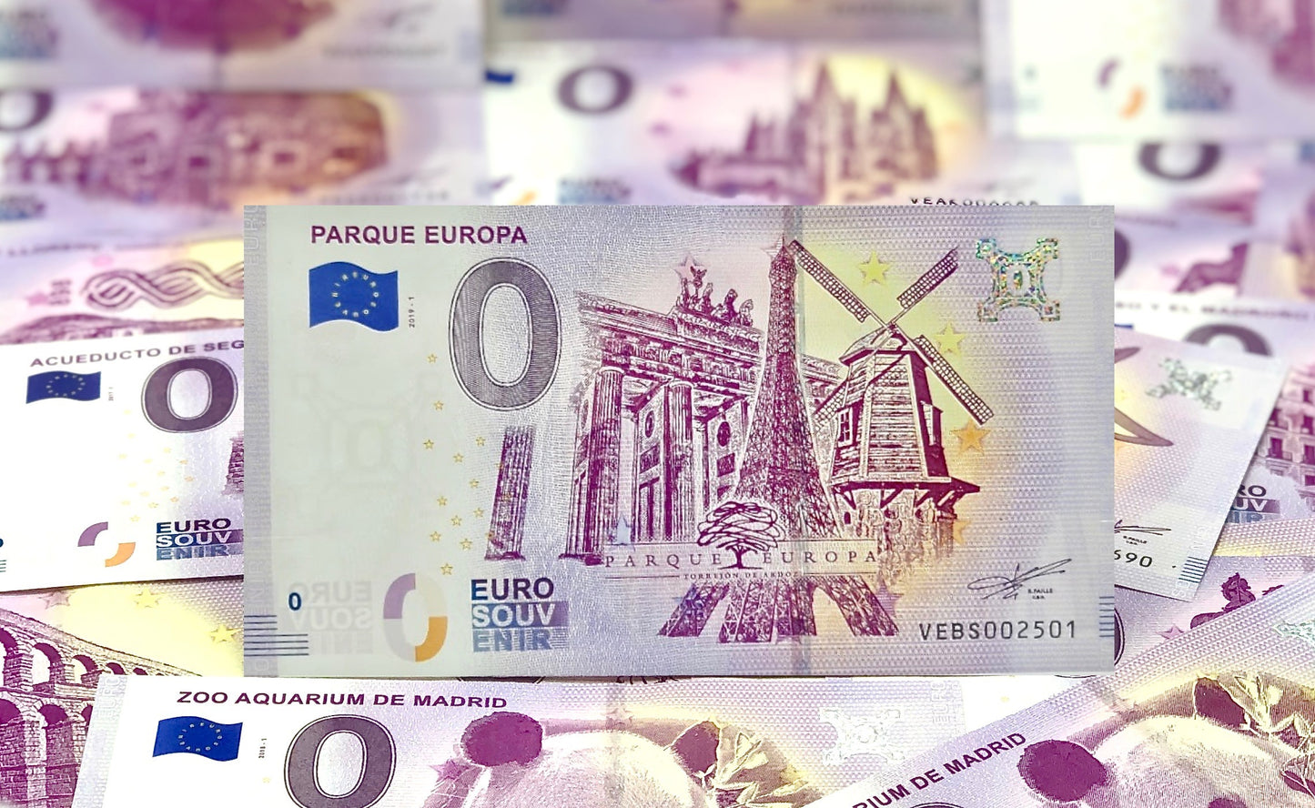 Billete Euro Souvenir - PARQUE EUROPA 2019