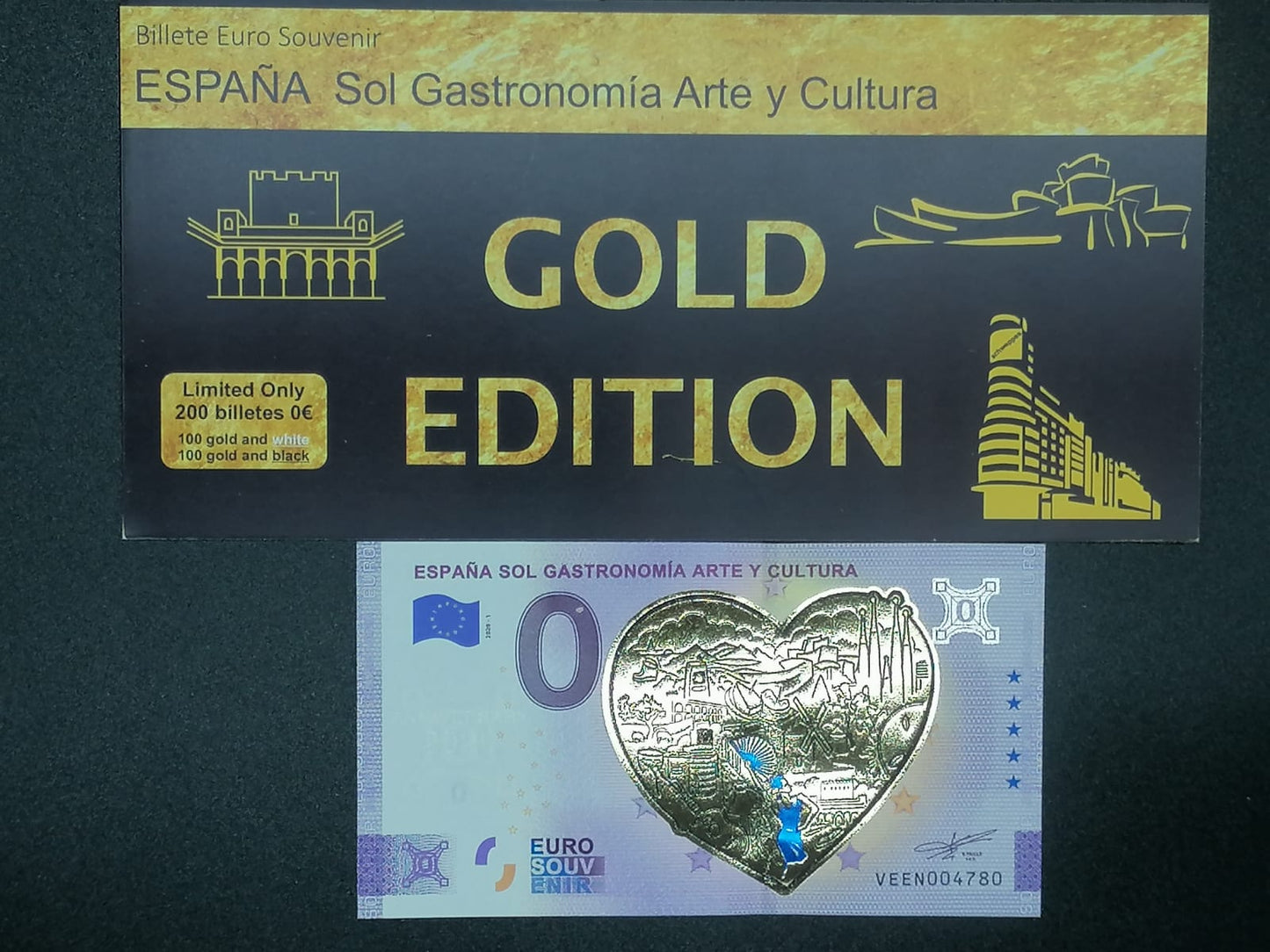 Edición Collectors 2021 España Sol Gastronomía Arte y Cultura version GOLD anniversary BLACK