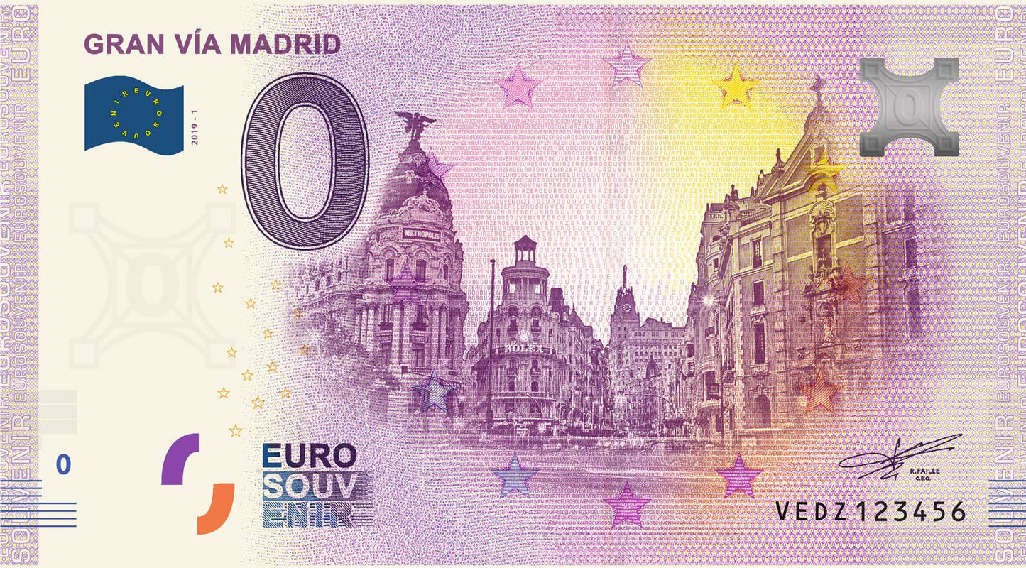 Bilhete Eurosouvenir Gran Via de Madrid