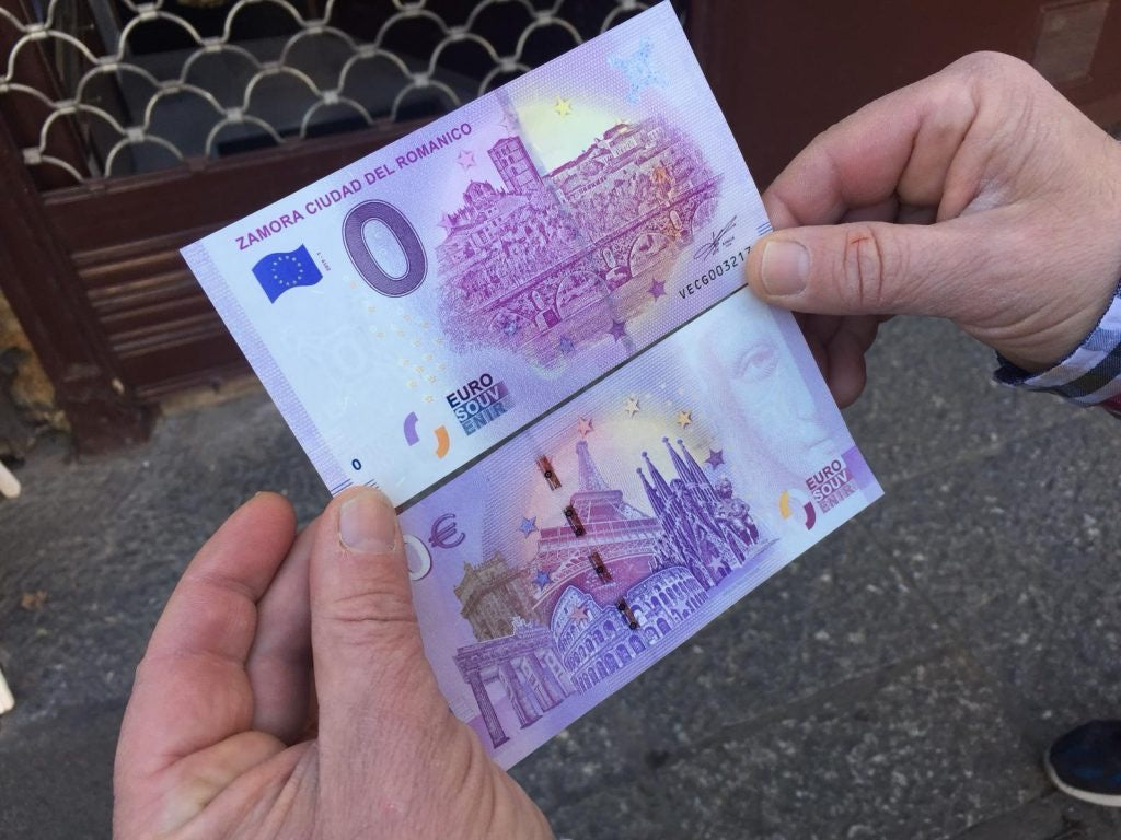Billete Euro Souvenir - ZAMORA CIUDAD DEL ROMÁNICO 2019