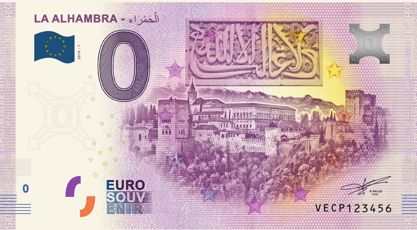 Bilhete Eurosouvenir La Alhambra