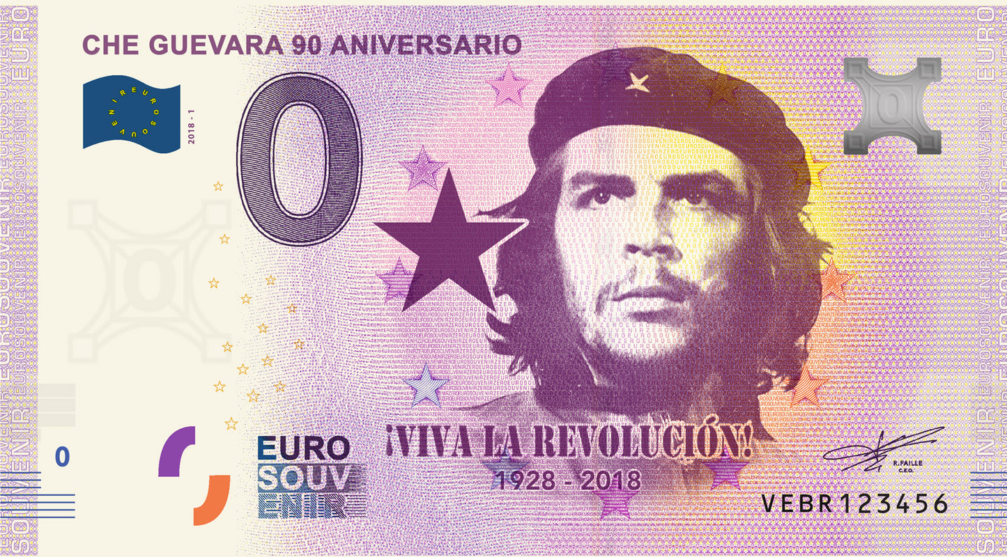 Eurosouvenir Che Guevara Ticket 90º Aniversário