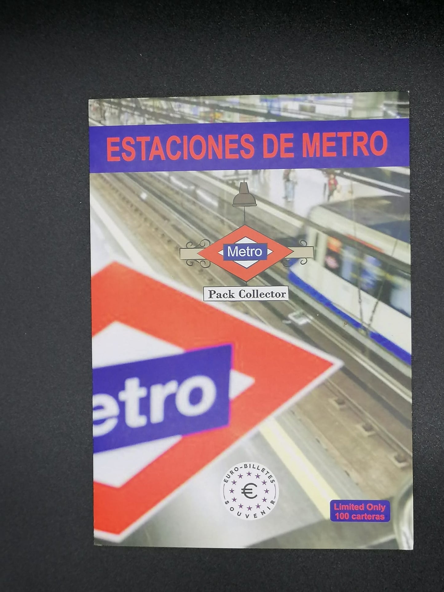 Collector's pack serie metro madrid 2022, 3 billetes misma terminación