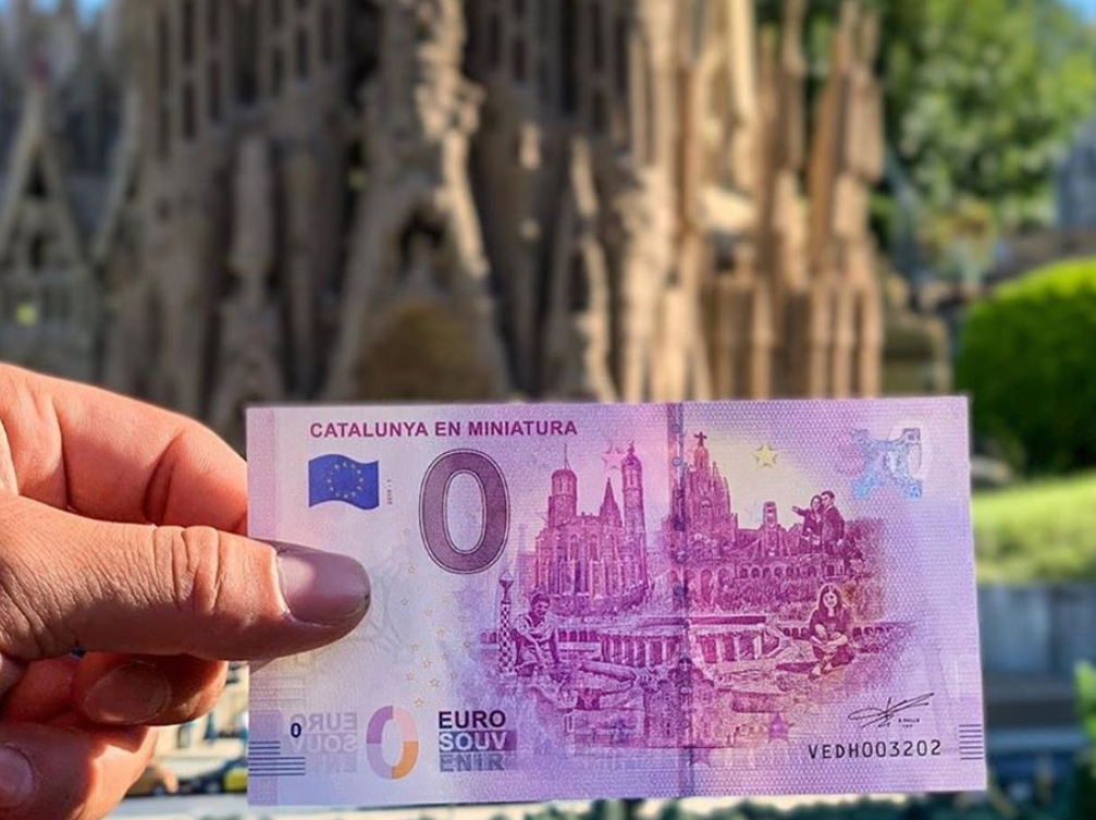 Billete Euro Souvenir - CATALUÑA EN MINIATURA 2019