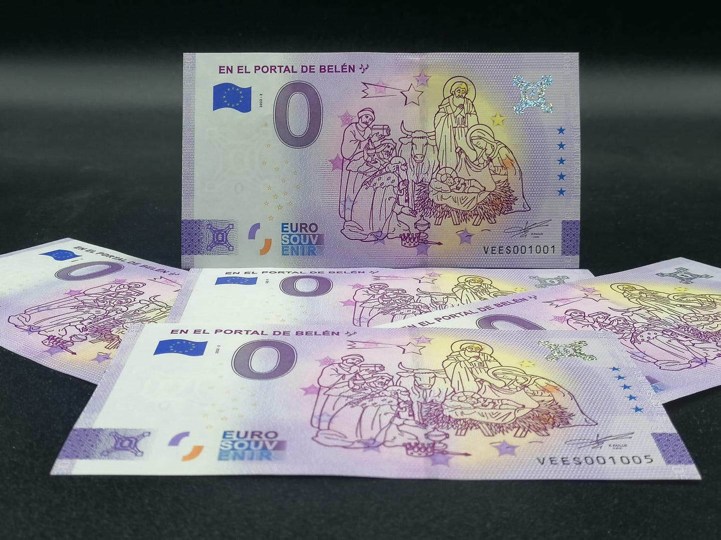 Billete Euro Souvenir - PORTAL DE BELÉN 2022