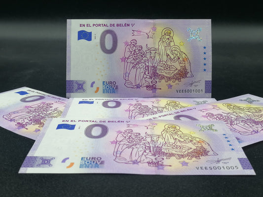 Billete Euro Souvenir - PORTAL DE BELÉN 2022