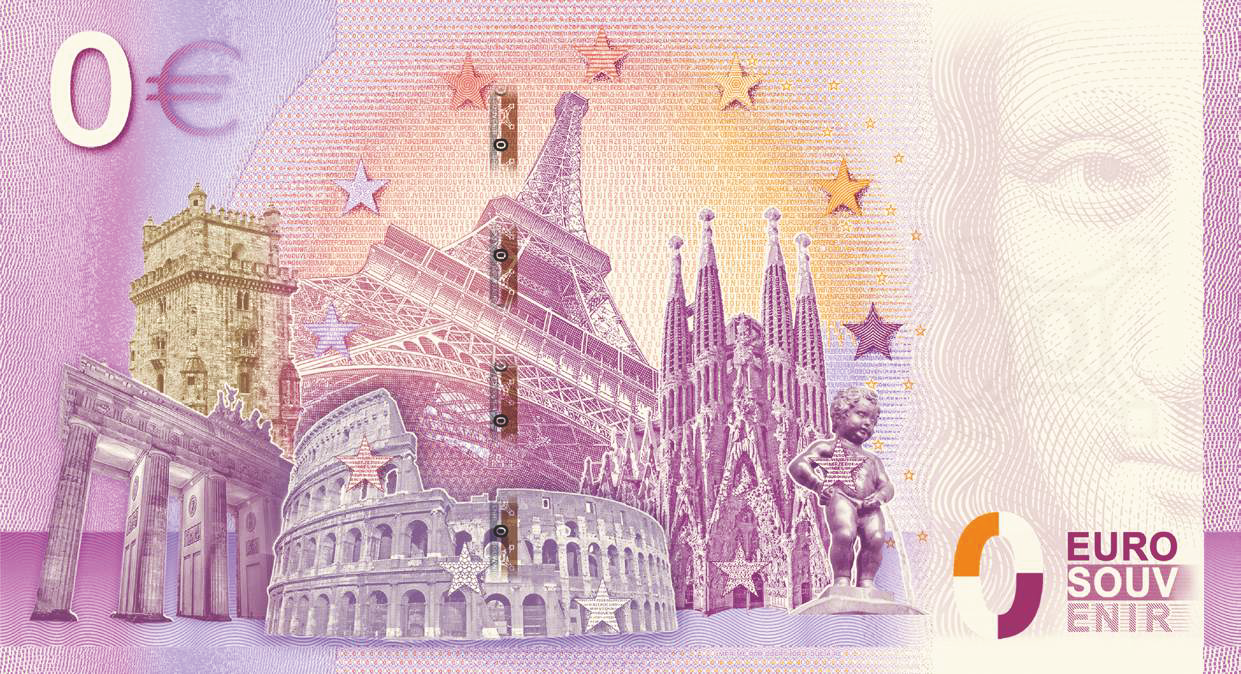 Billete Euro Souvenir - PARQUE EUROPA 2019