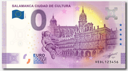 Billete Euro Souvenir - SALAMANCA CIUDAD DE CULTURA 2022