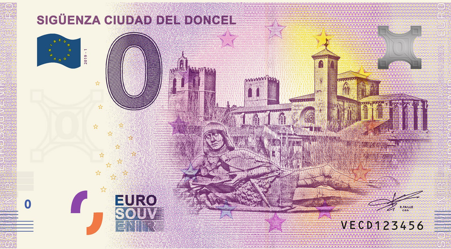 Bilhete Eurosouvenir Sigüenza Cidade Do Doncel