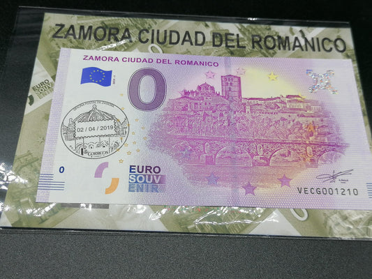 Edición 2018-1 Zamora Ciudad del Románico con sello correos edición